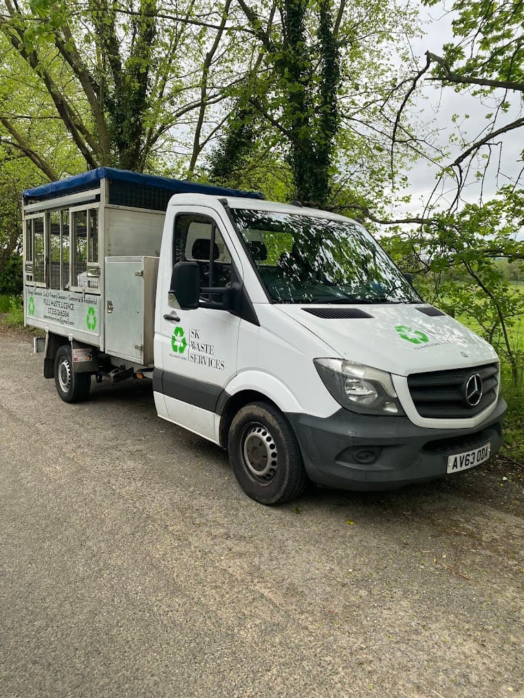 SK Waste Services van on the road