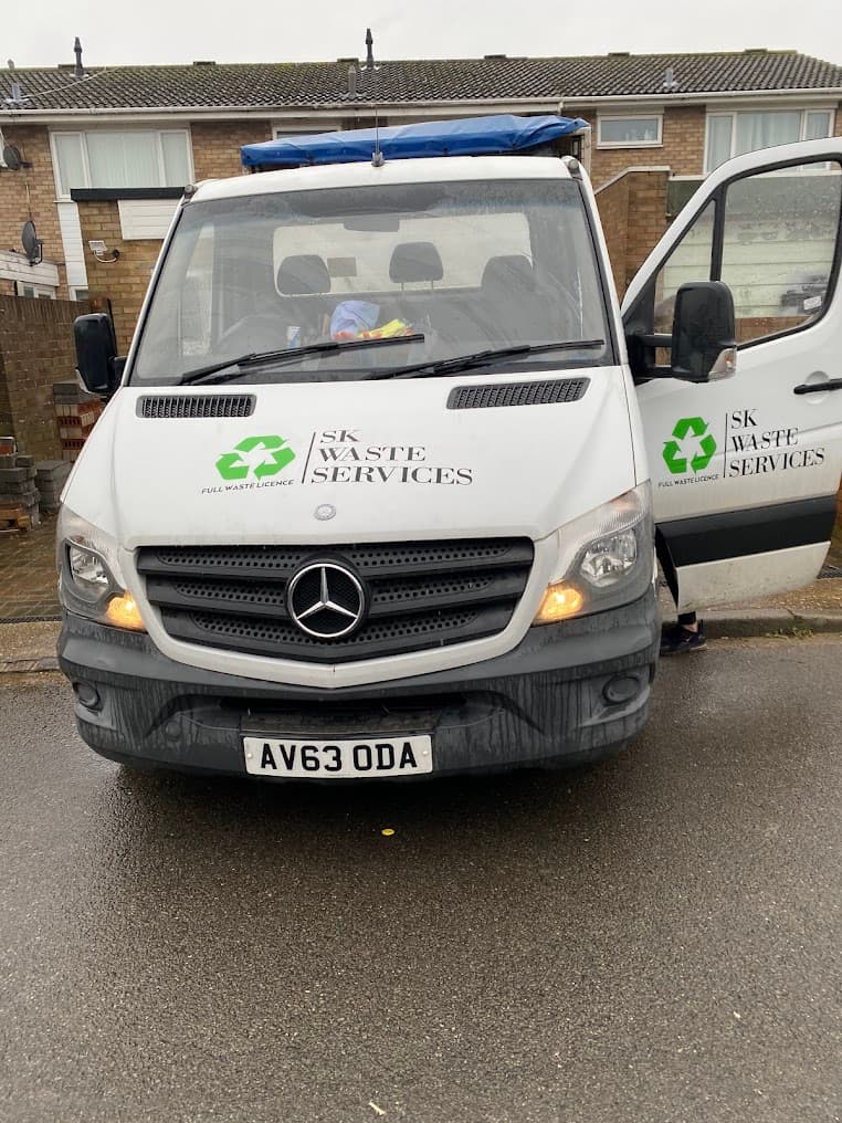 SK Waste Services branded van