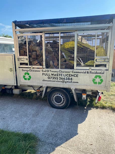 Wood and garden waste loaded onto truck